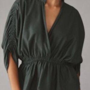 Maeve Wrap Look Blouse, Anthropologie